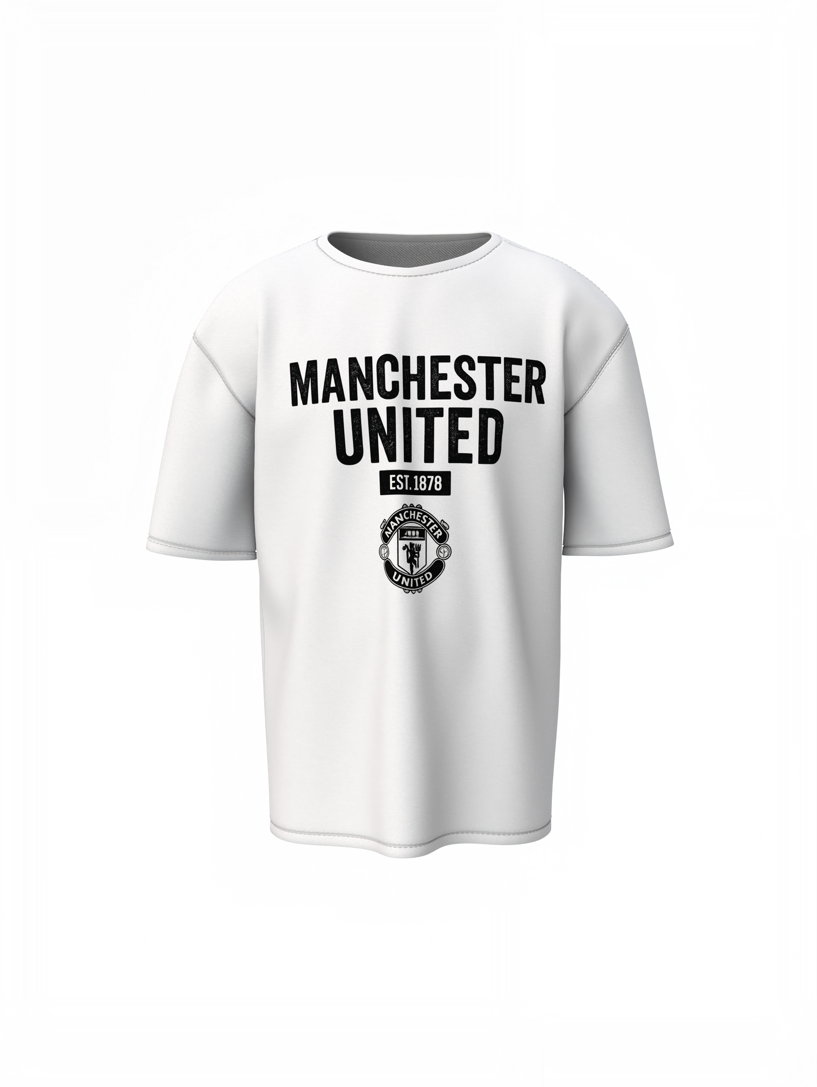 Manchester EST 1878 Oversized T-Shirt – Classic Football Tee