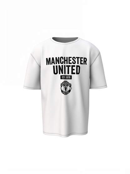 Manchester EST 1878 Oversized T-Shirt – Classic Football Tee