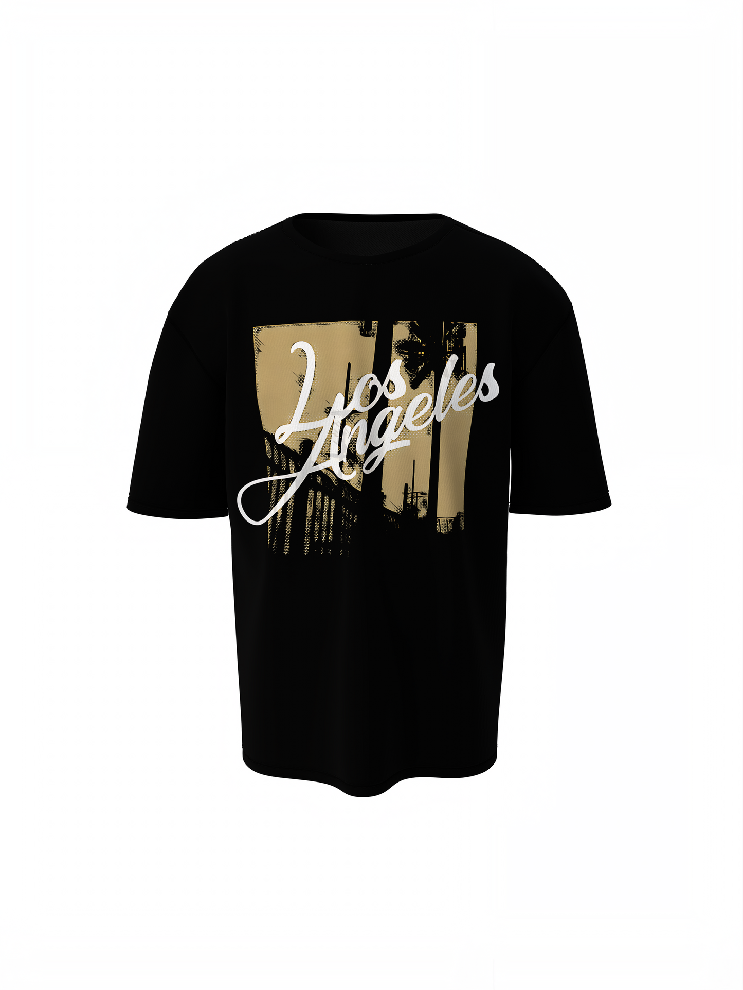 Los Angeles Black Oversized T-Shirts