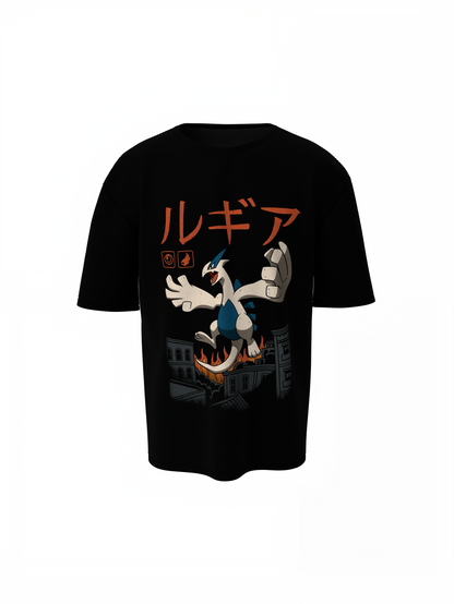 Lugia Oversized T-Shirts Pokémon Streetwear Graphic Style Tee