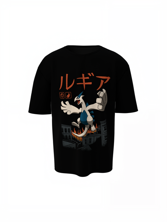 Lugia Oversized T-Shirts Pokémon Streetwear Graphic Style Tee