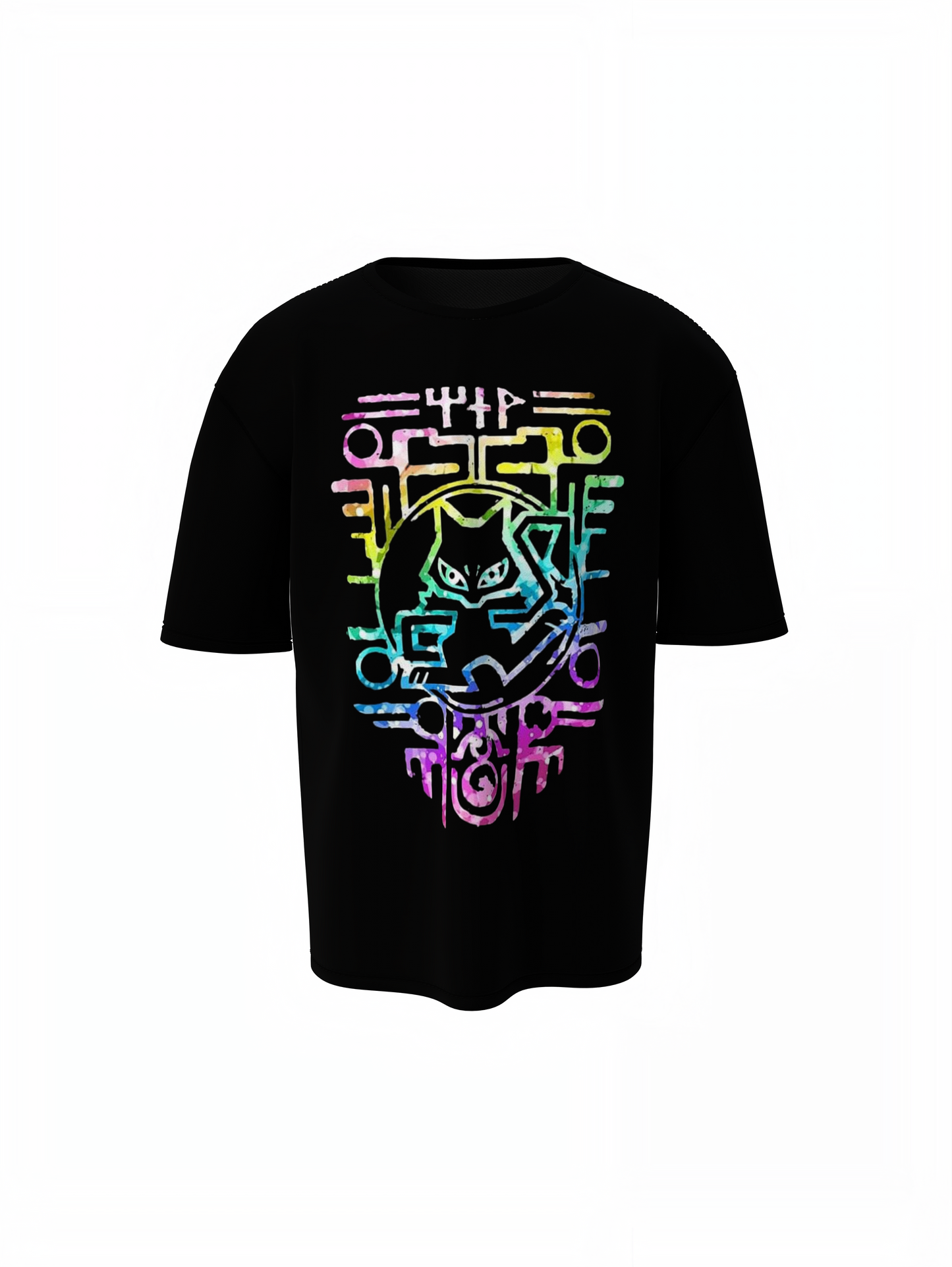 Ancient Mew Oversized T-Shirts Stylish Anime Streetwear