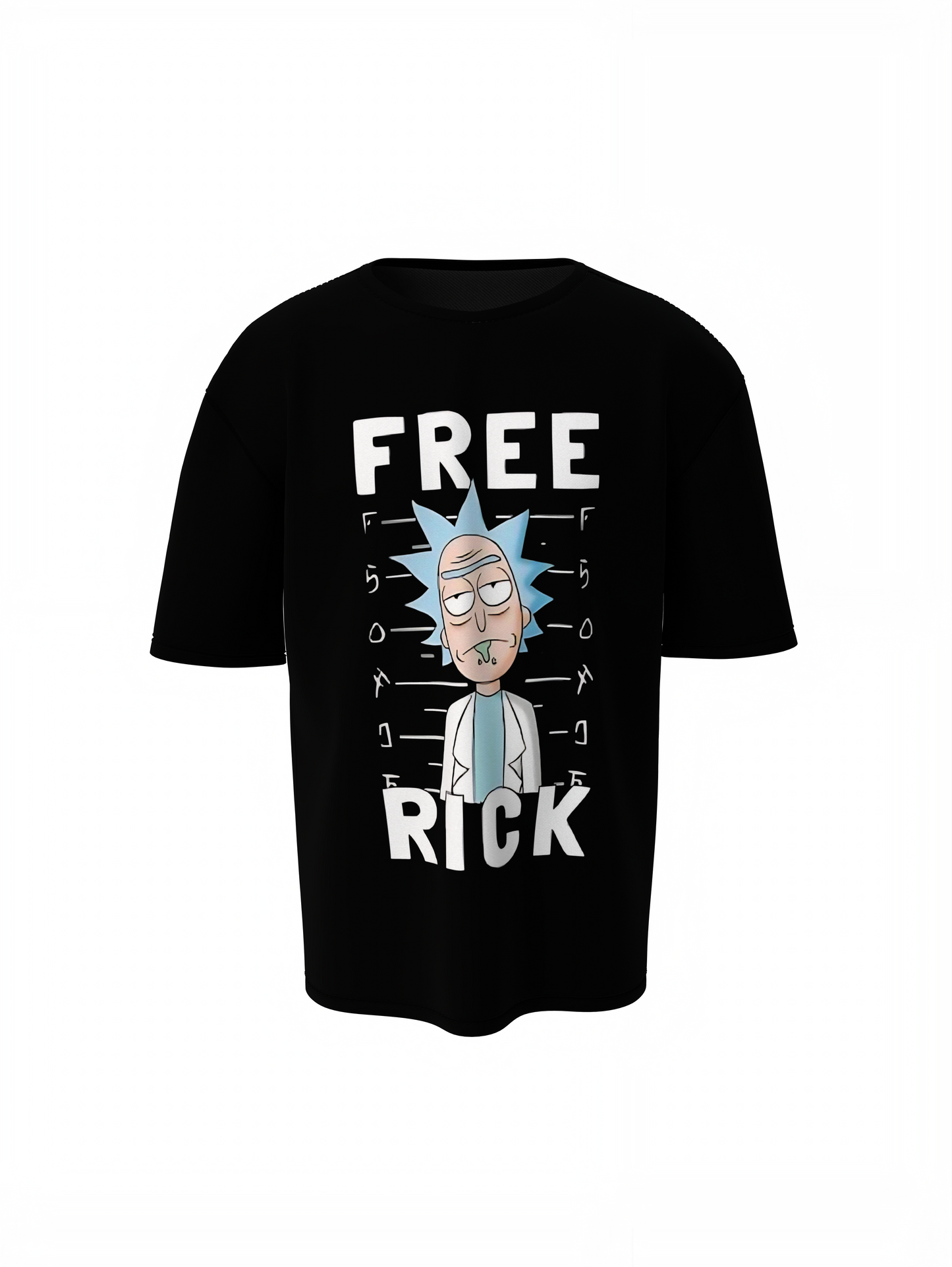 Free Rick Oversized T-Shirts – Stylish Graphic Streetwear