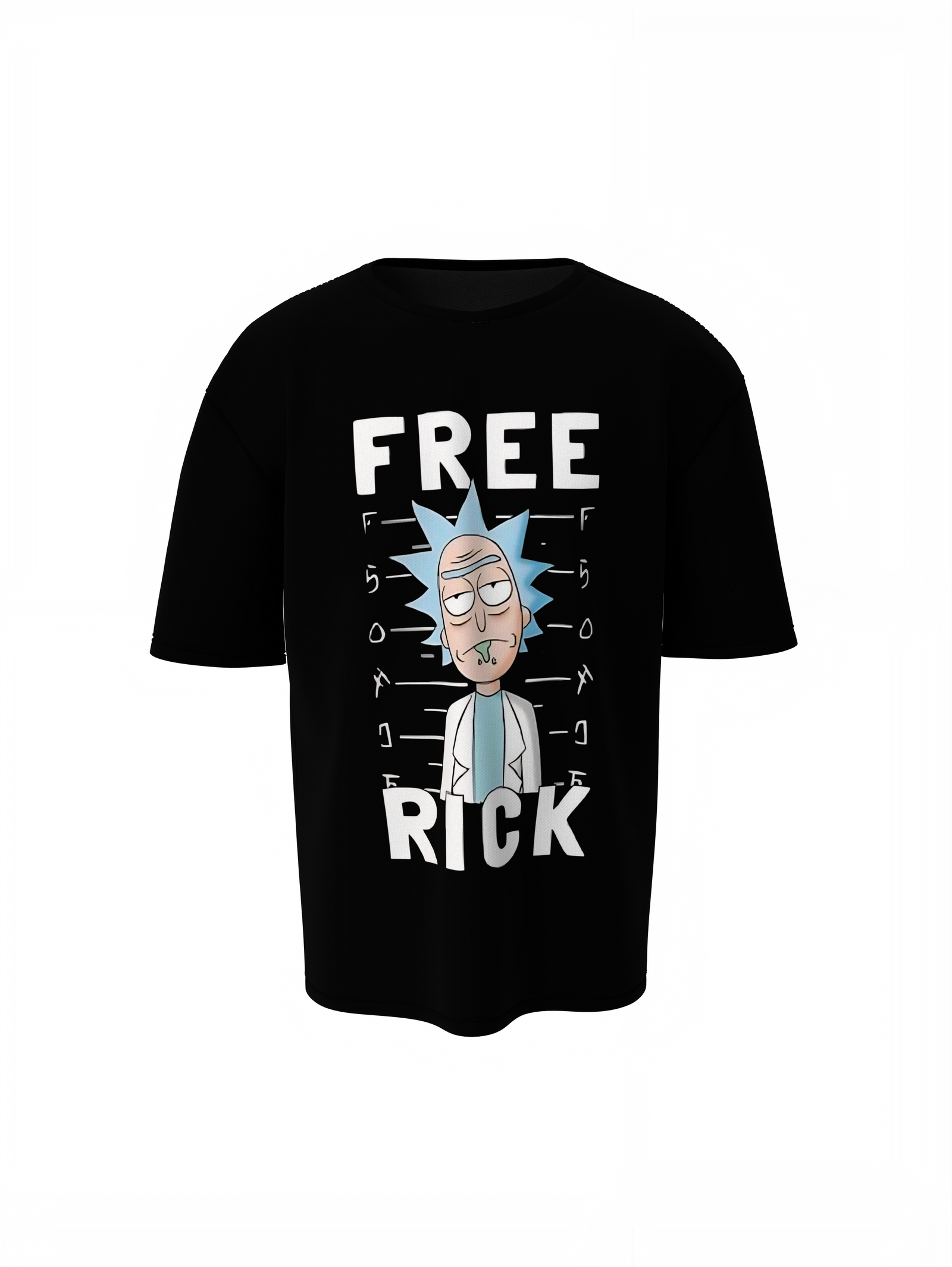 Free Rick Oversized T-Shirts – Stylish Graphic Streetwear