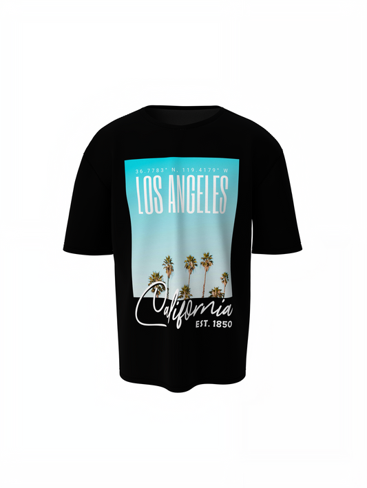California 1850 Oversized T-Shirt Trendy Streetwear