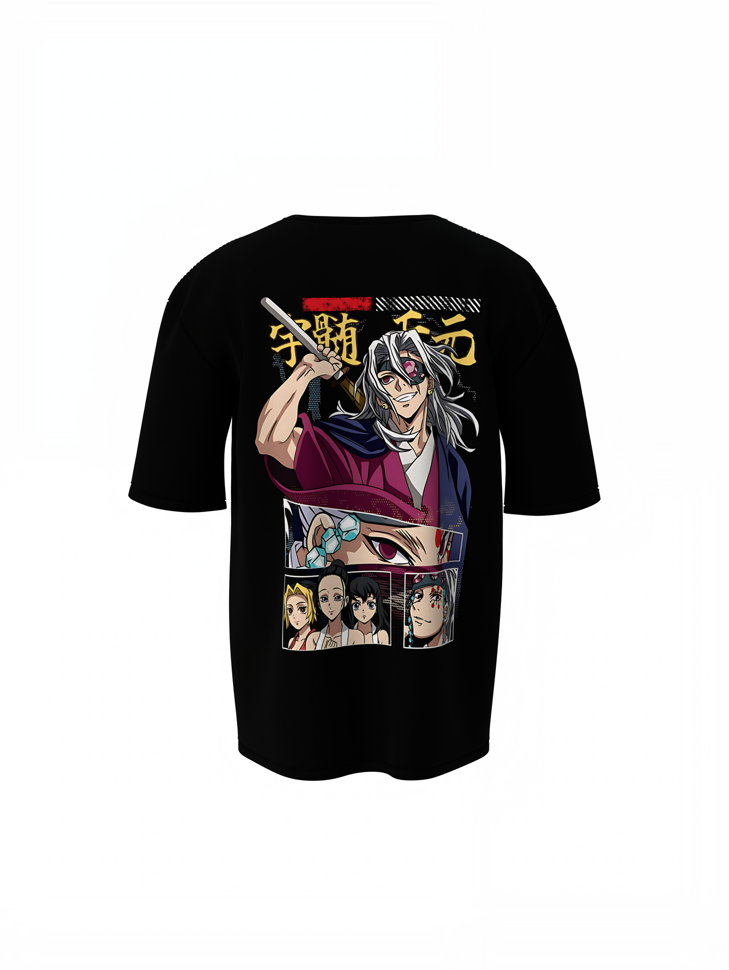 Tengen Uzui Oversized T-Shirts Anime Graphic Streetwear Tee
