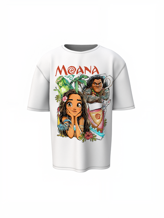 Moana Oversized T-Shirt Ocean Spirit Adventure Wear T-Shirts