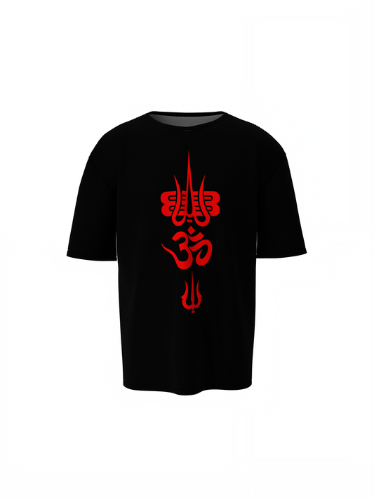 Divine Trishul Shiva Oversized T-Shirts