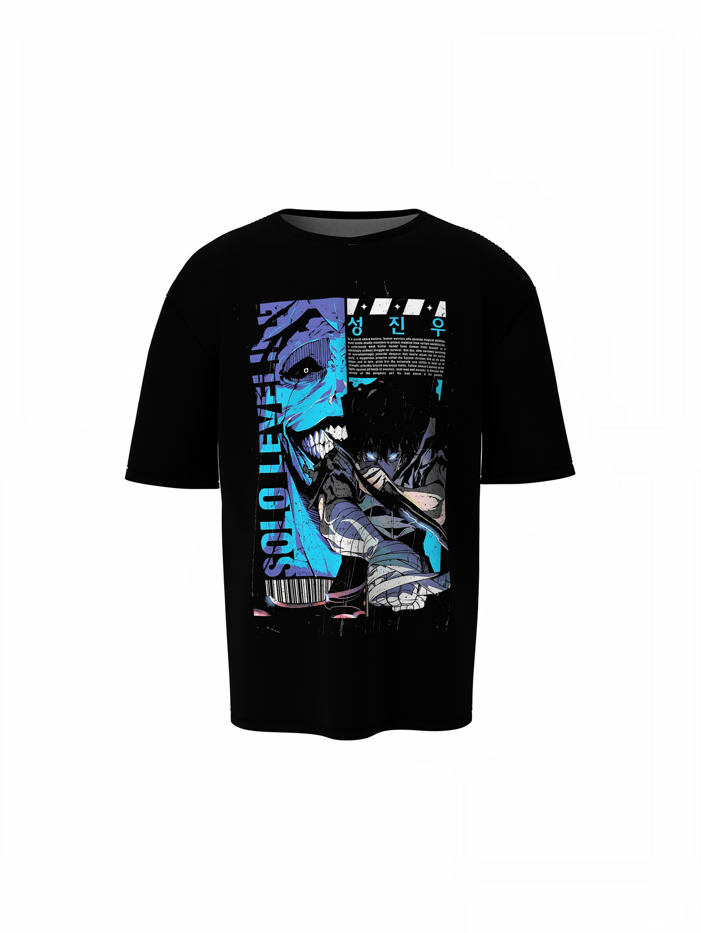 Solo Leveling Oversized T-Shirt Anime Streetwear Casual Tee