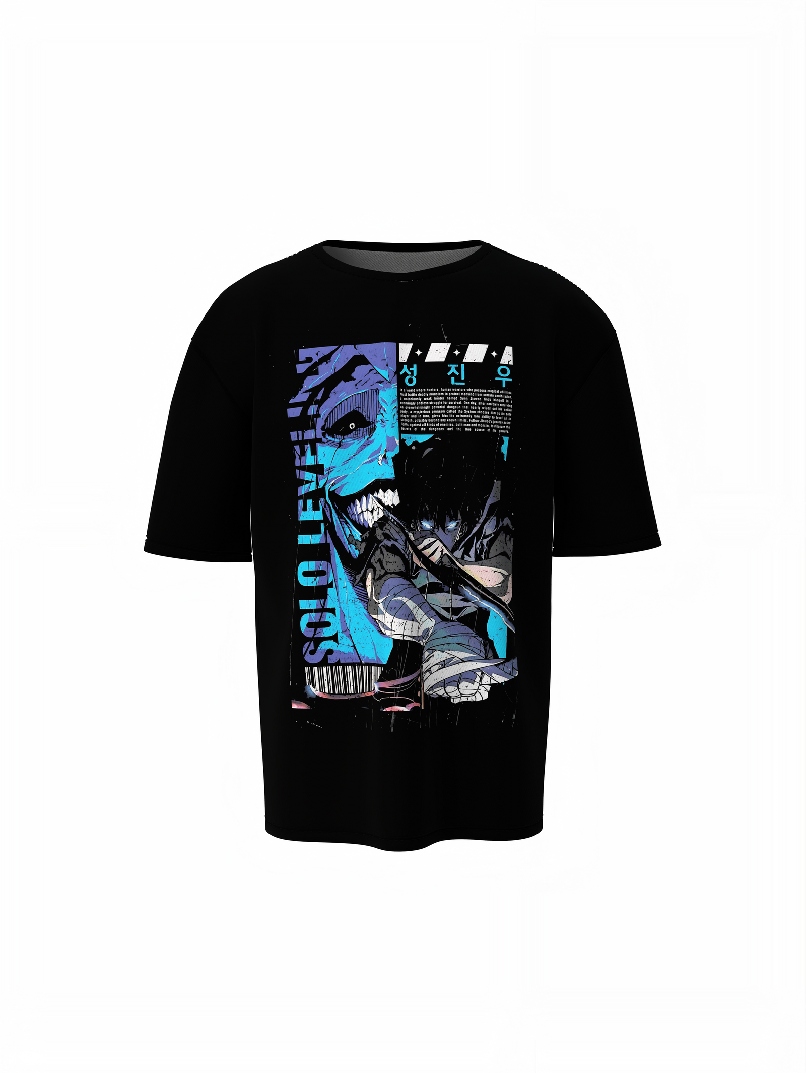 Solo Leveling Oversized T-Shirt Anime Streetwear Casual Tee