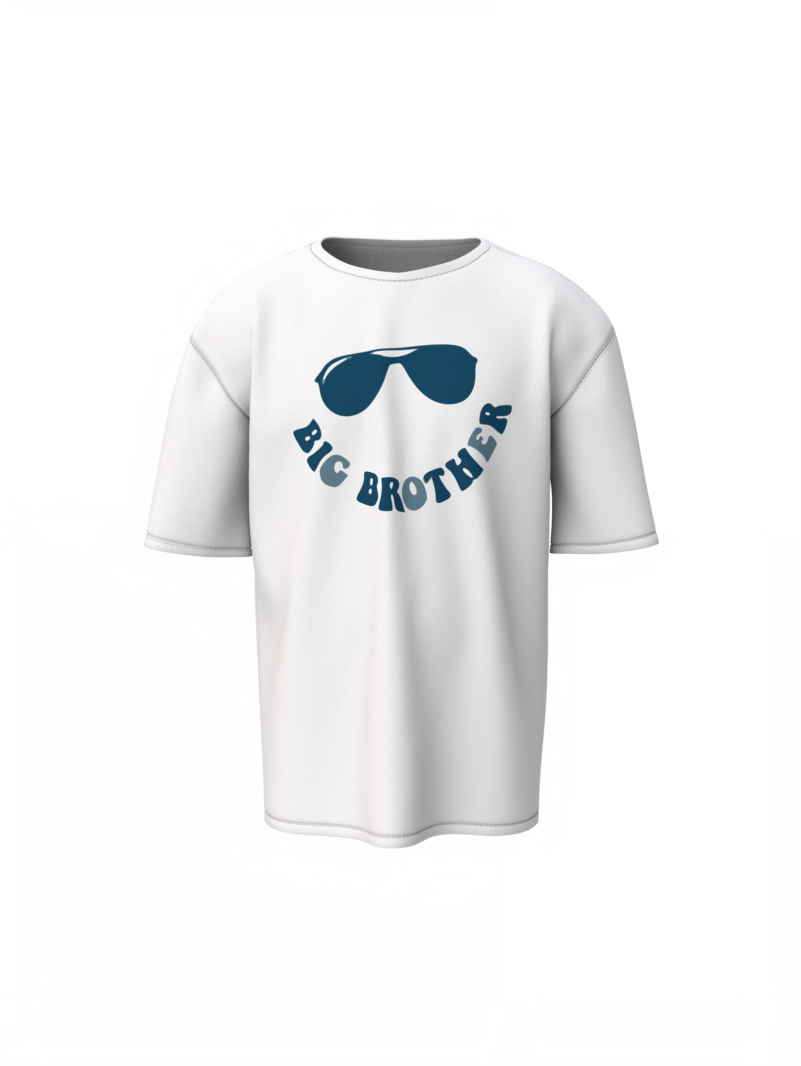Big Brother Glasses Oversized T-Shirt Trendy Graphic Tee