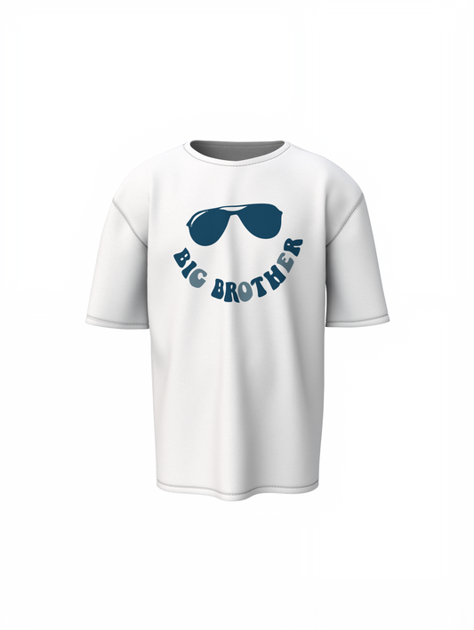 Big Brother Glasses Oversized T-Shirt Trendy Graphic Tee