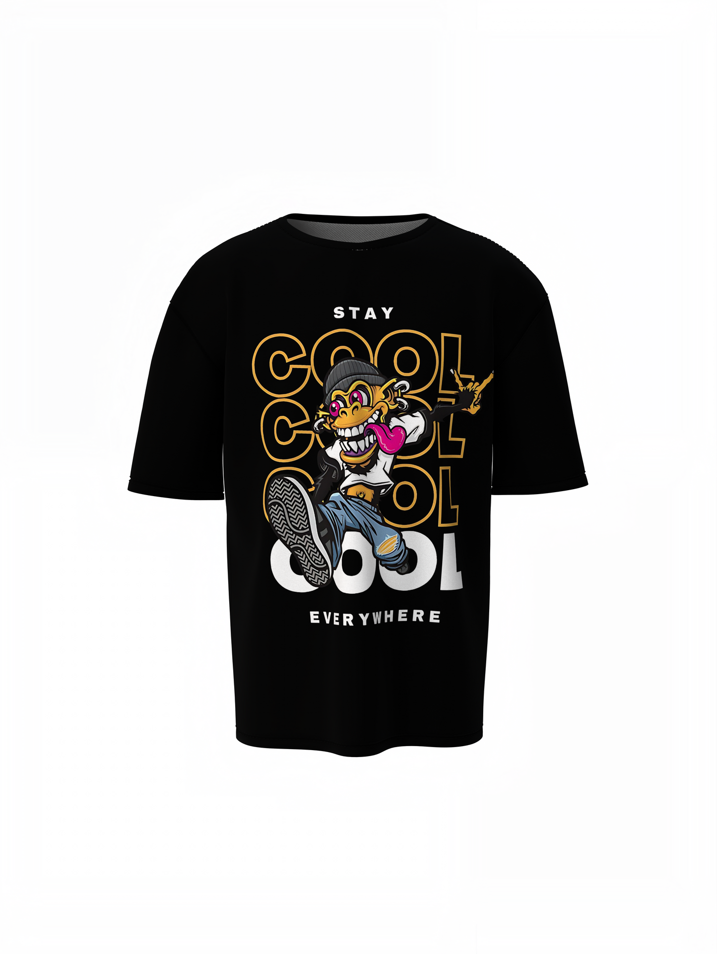 Stay Cool Oversized T-Shirt Trendy Casual Streetwear