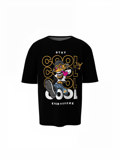Stay Cool Oversized T-Shirt Trendy Casual Streetwear