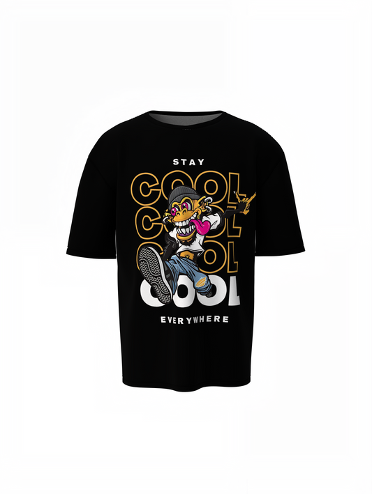 Stay Cool Oversized T-Shirt Trendy Casual Streetwear