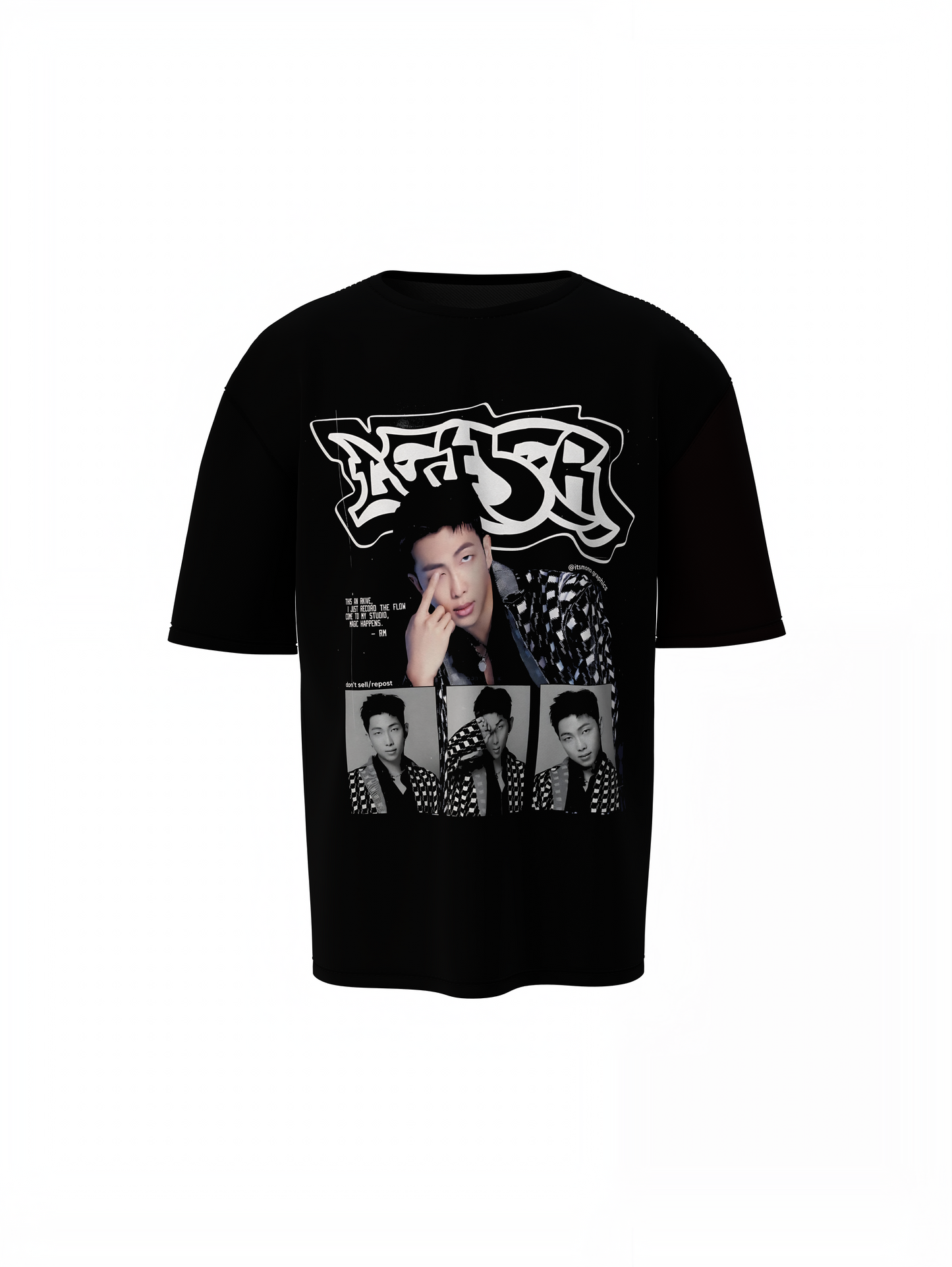 BTS Leader RM Oversized T-Shirt – Iconic Style for True ARMY
