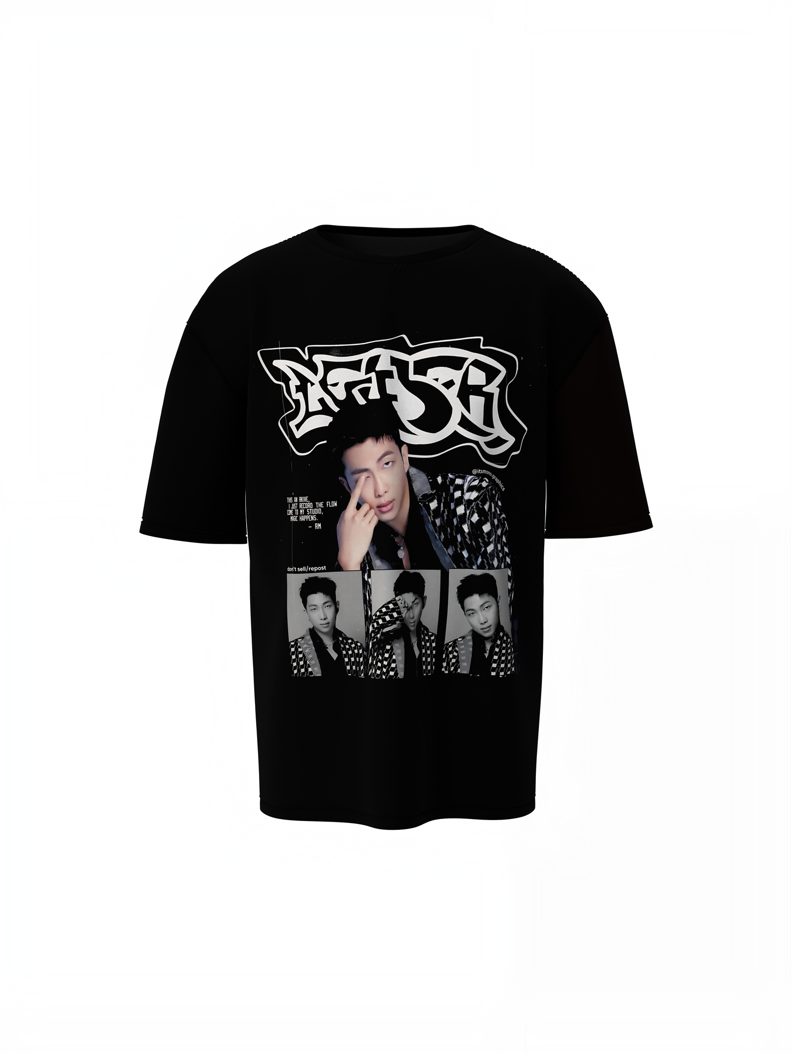 BTS Leader RM Oversized T-Shirt – Iconic Style for True ARMY