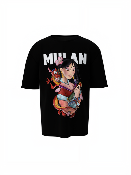 Mulan Princess Oversized T-Shirt – Brave Disney Warrior Style
