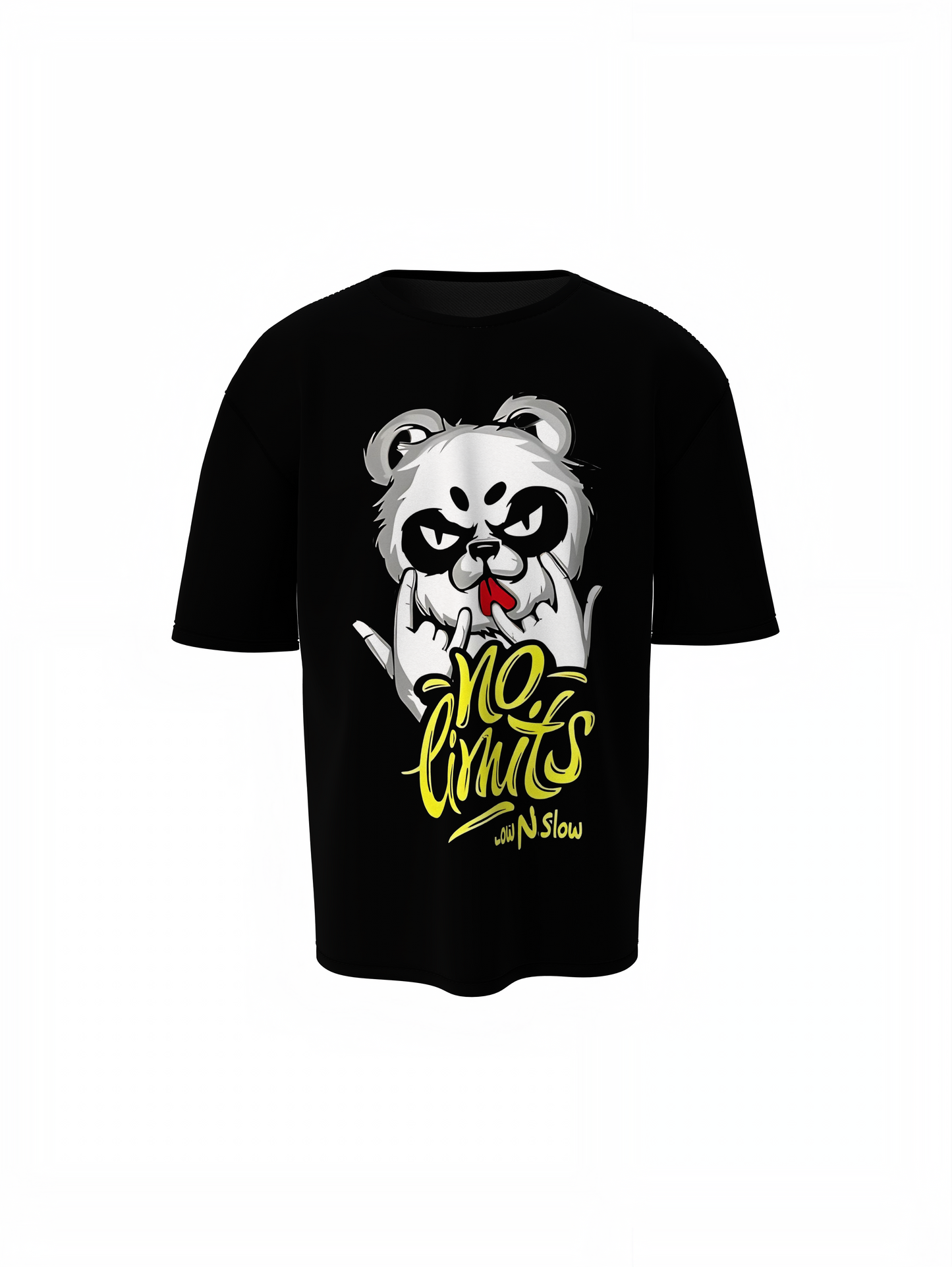 Panda No Limits Oversized T-Shirt Bold Streetwear