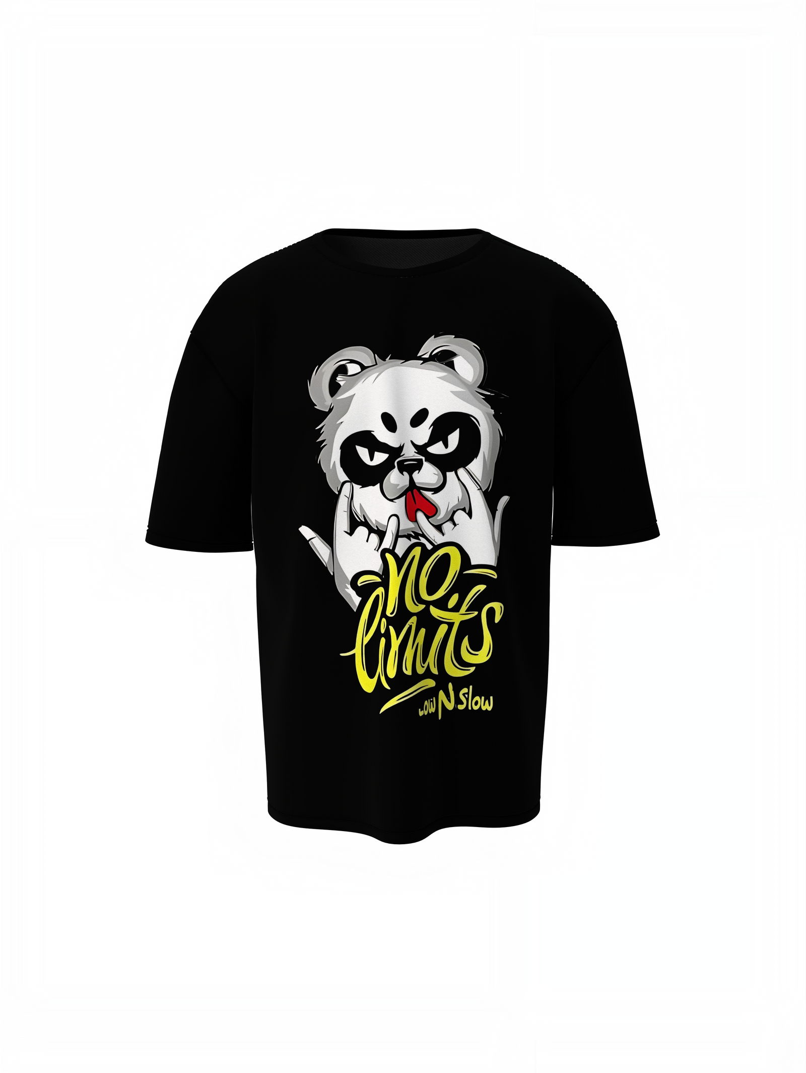 Panda No Limits Oversized T-Shirt Bold Streetwear