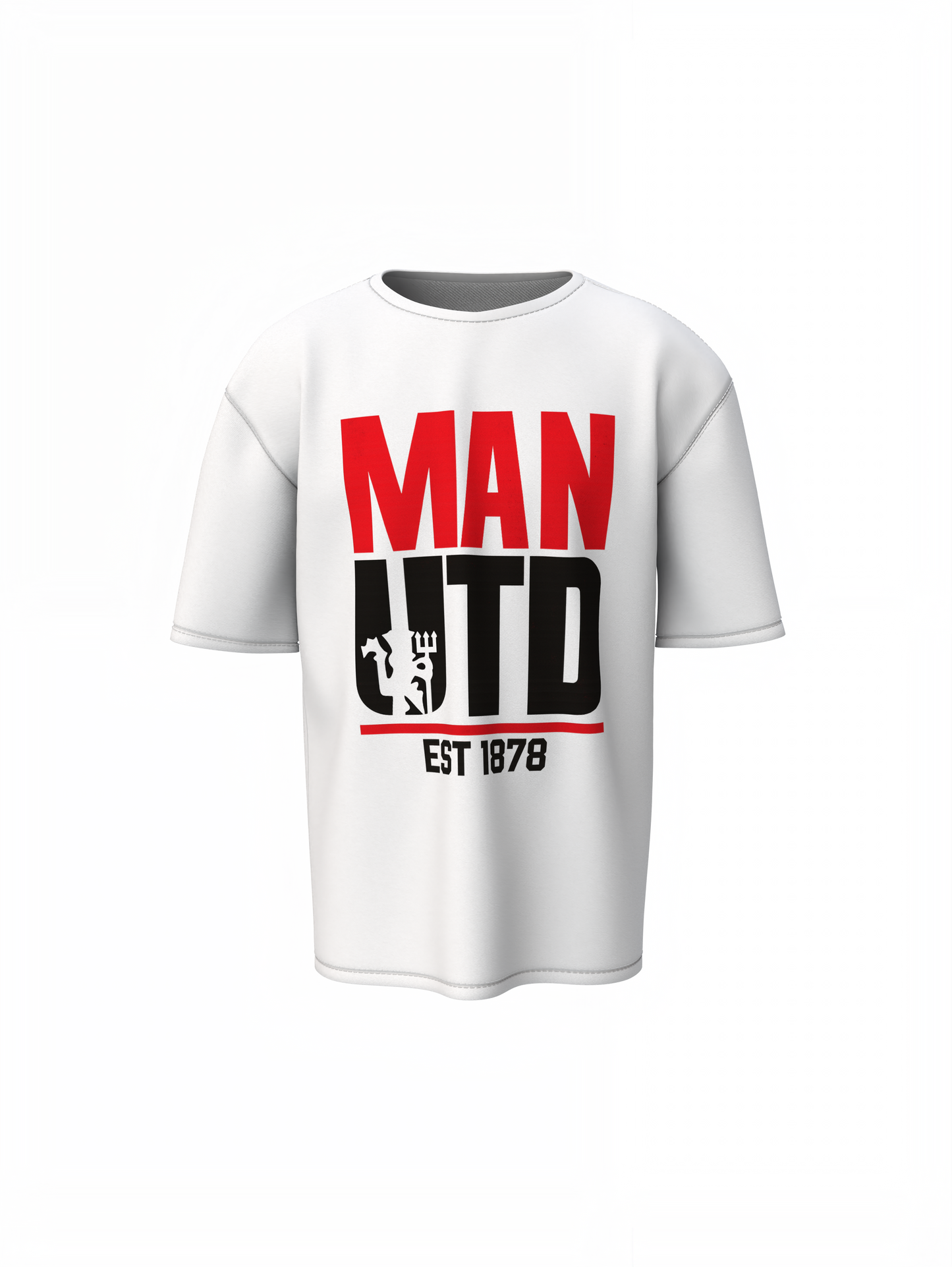 Man UTD Oversized T-Shirts – Bold Football Fan Graphic Tee