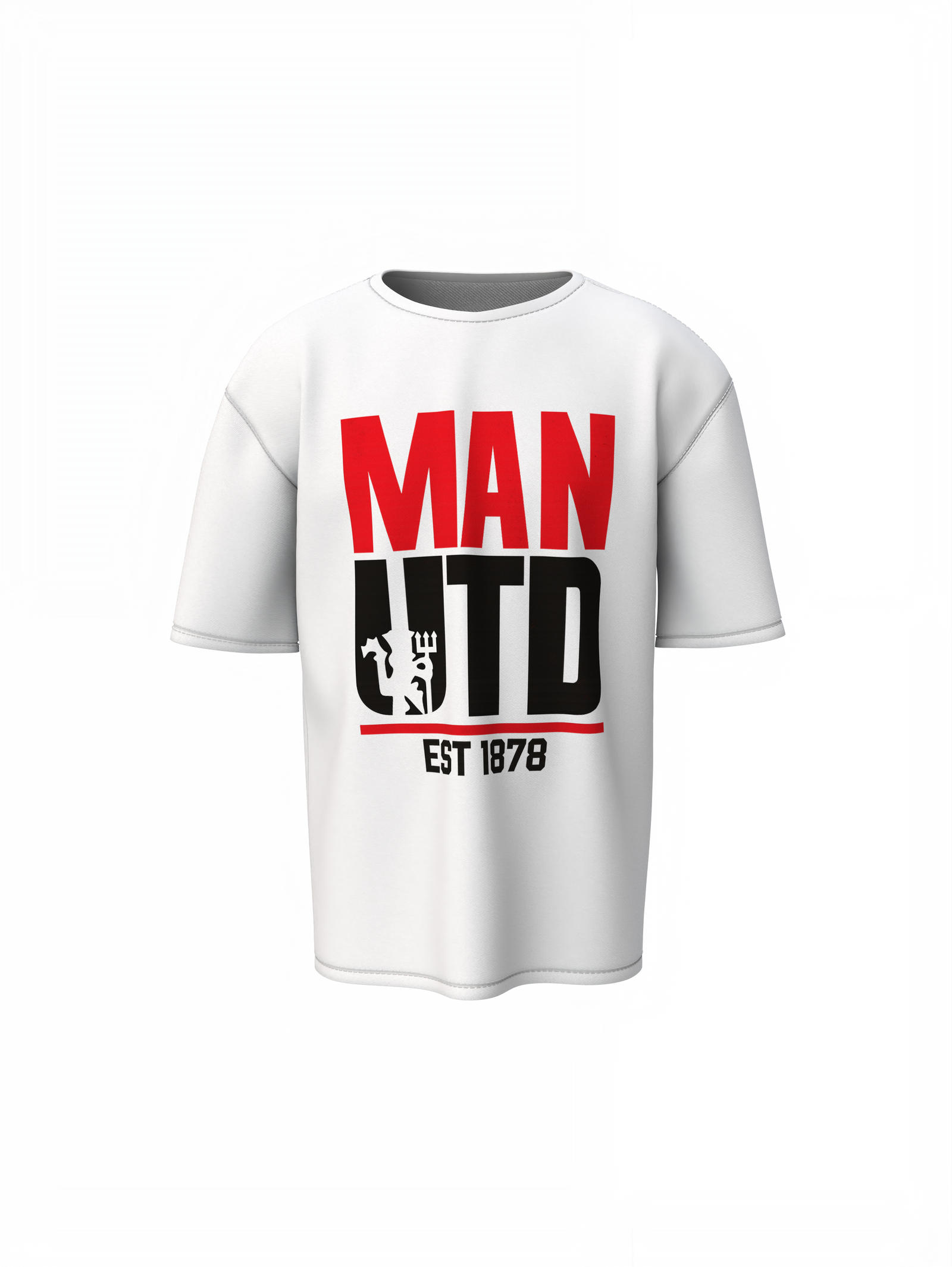 Man UTD Oversized T-Shirts – Bold Football Fan Graphic Tee
