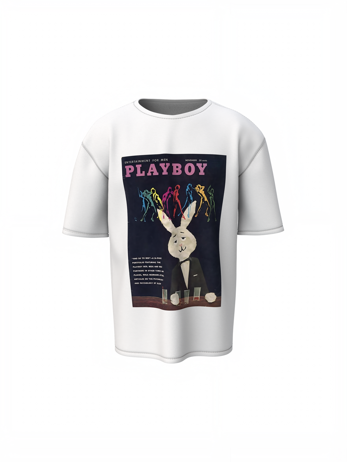 Playboy Classic Logo Oversized T-Shirt – Bold Streetwear Tee