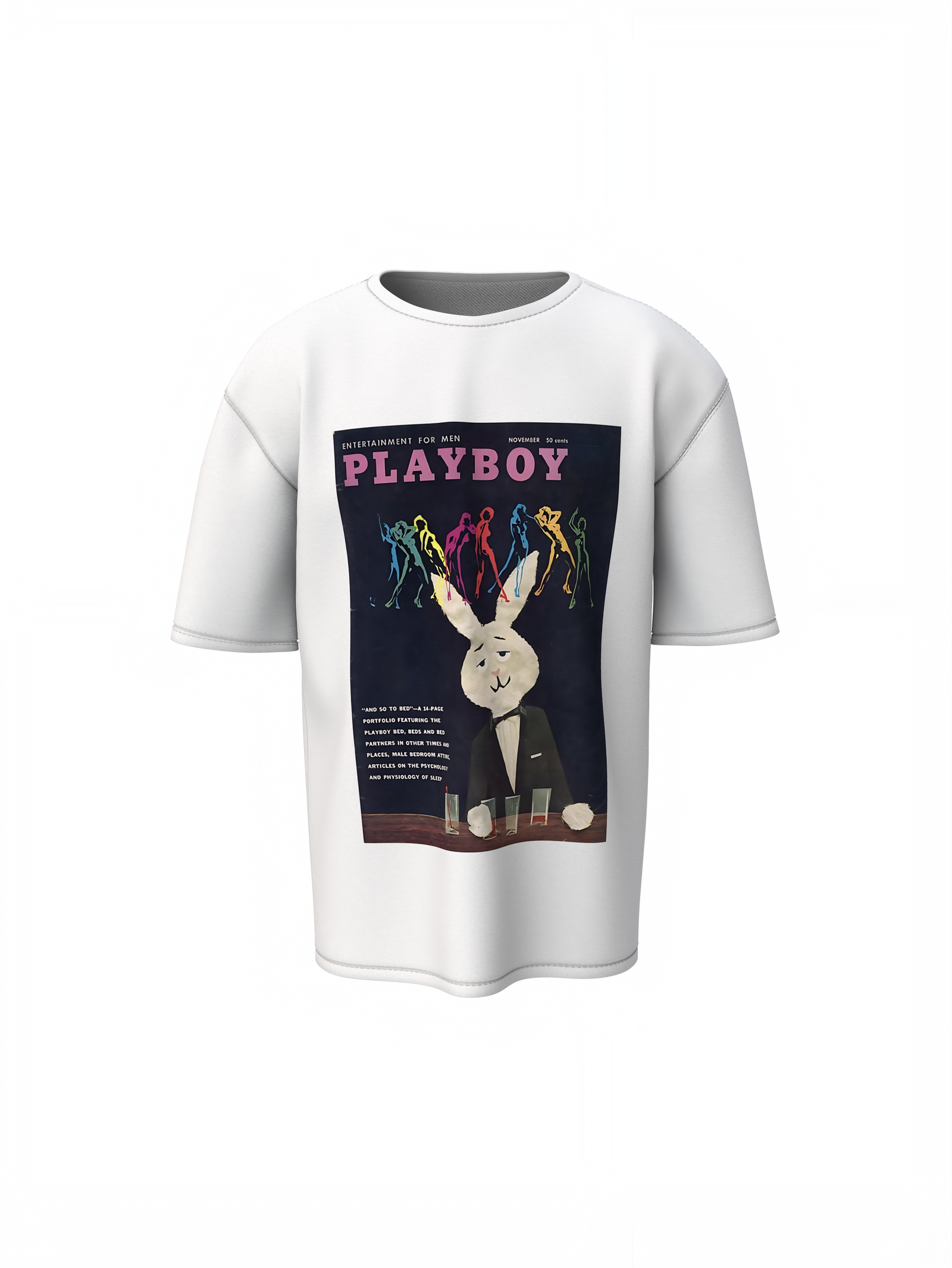 Playboy Classic Logo Oversized T-Shirt – Bold Streetwear Tee