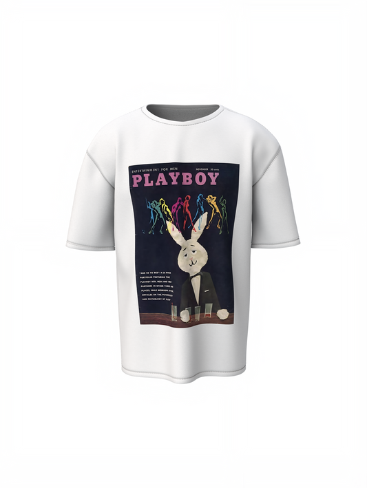 Playboy Classic Logo Oversized T-Shirt – Bold Streetwear Tee