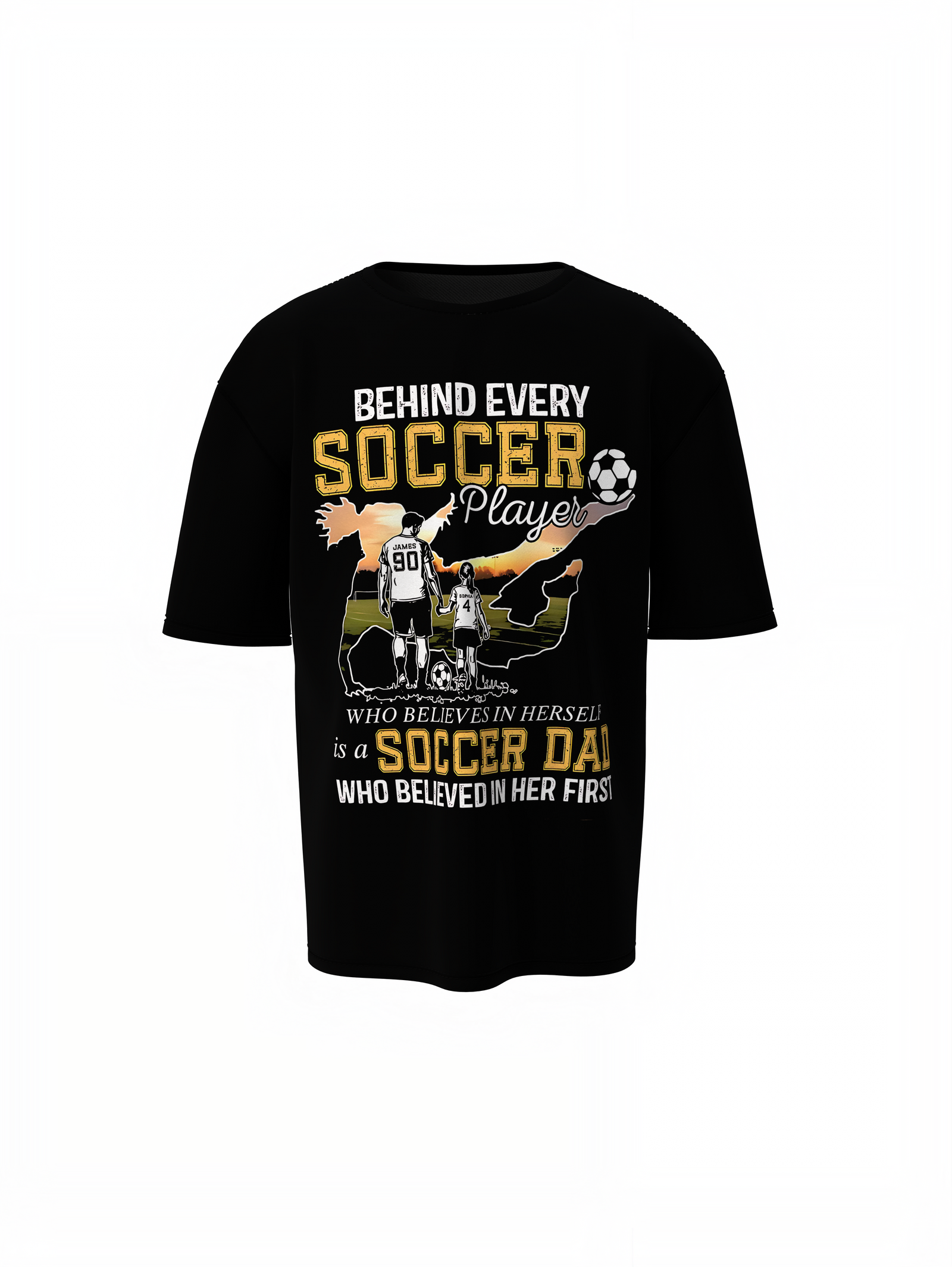 Soccer Player Oversized T-Shirt for Football Fan Streetwear