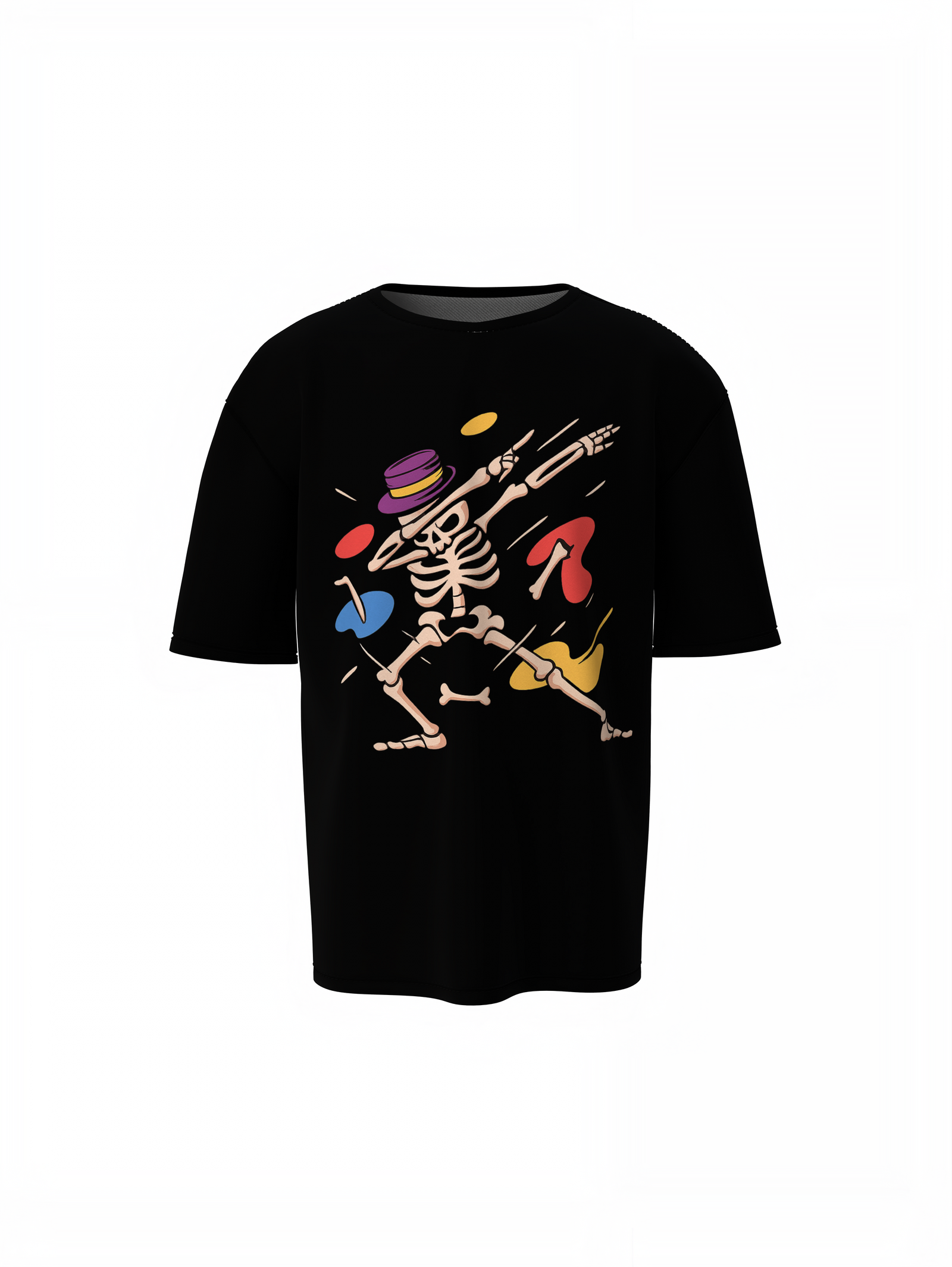 Skeleton Dab Oversized T-Shirts Unique Cool Streetwear Look