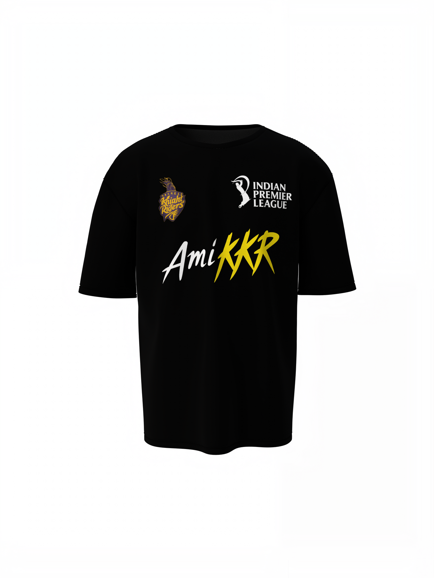 Ami KKR Team Oversized T-Shirts Stylish Cricket Fan Wear
