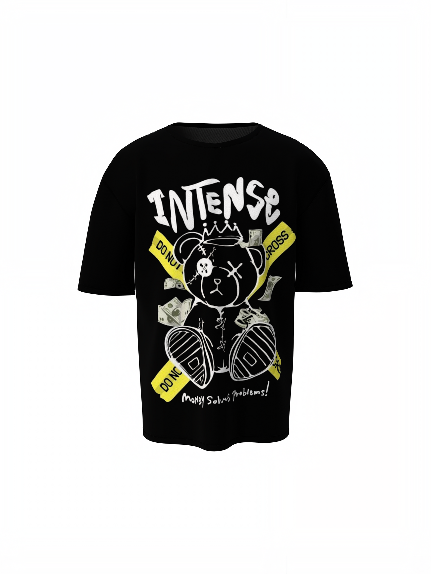 Oversized T-Shirt Intense Panda Graphic Streetwear Style Wear