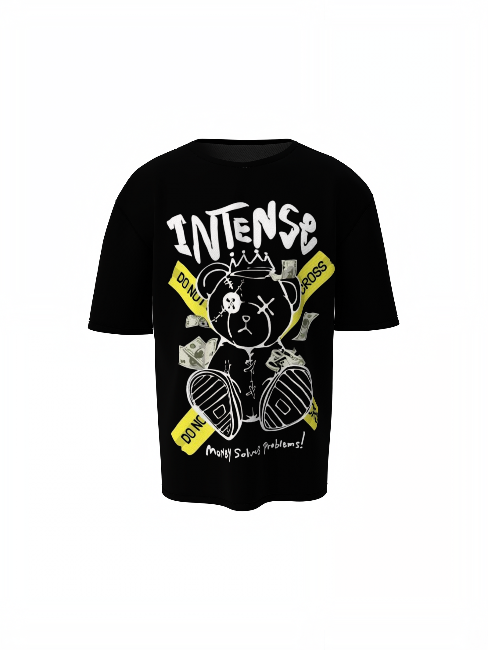 Oversized T-Shirt Intense Panda Graphic Streetwear Style Wear