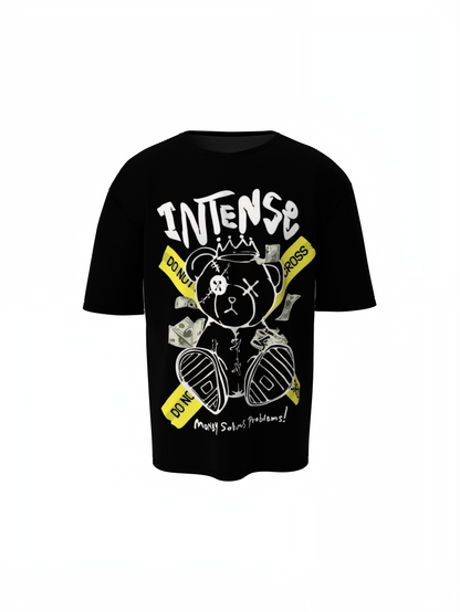 Oversized T-Shirt Intense Panda Graphic Streetwear Style Wear