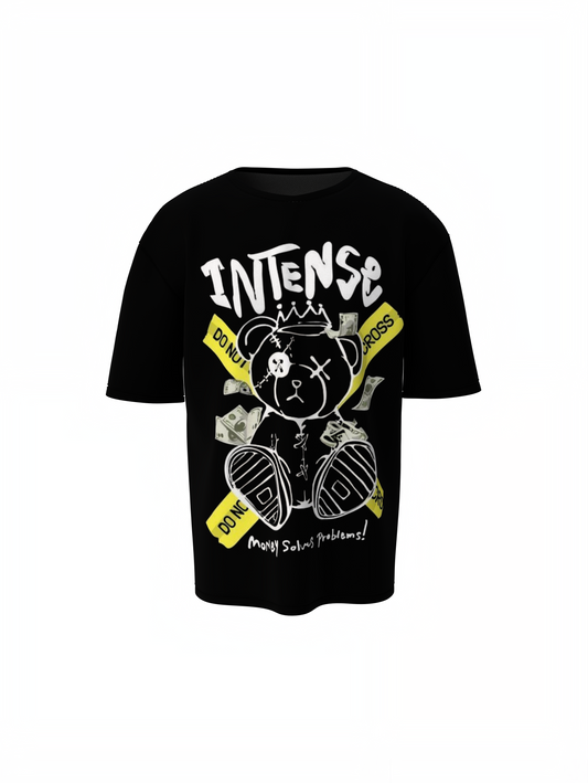 Oversized T-Shirt Intense Panda Graphic Streetwear Style Wear