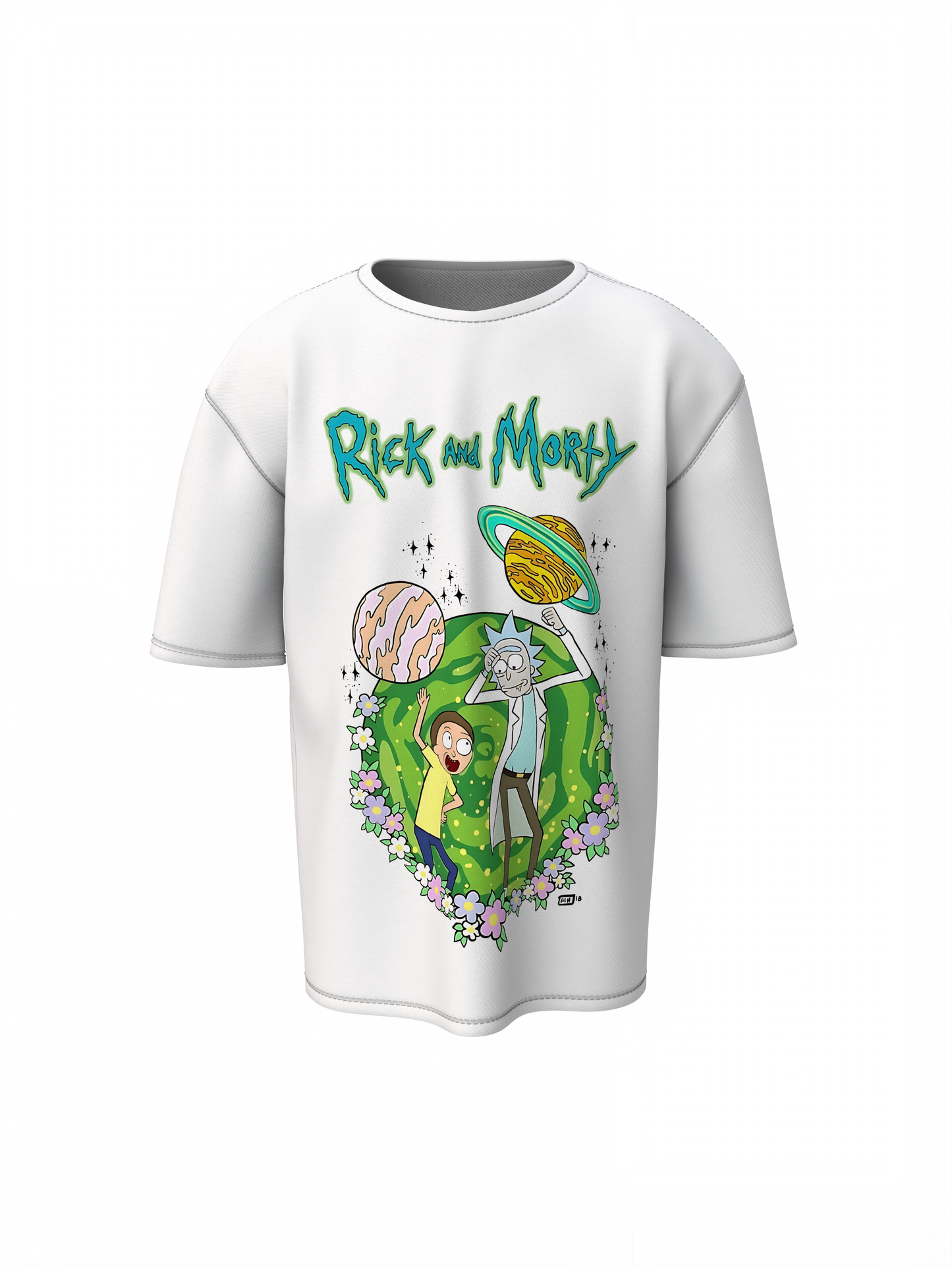 Rick Morty Planets Oversized T-Shirts for Bold Streetwear