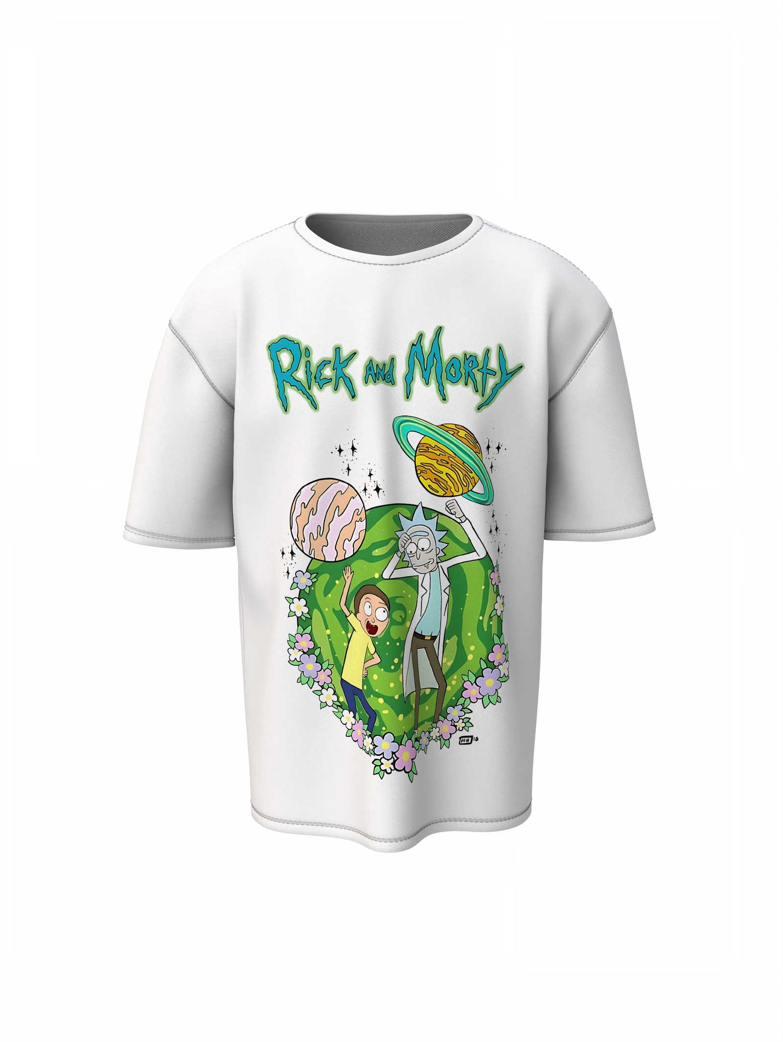 Rick Morty Planets Oversized T-Shirts for Bold Streetwear