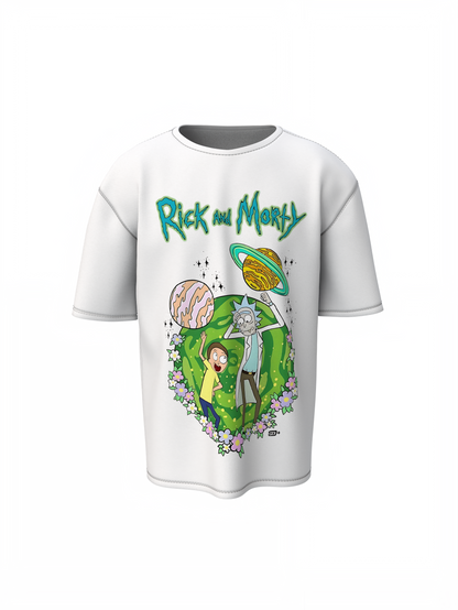 Rick Morty Planets Oversized T-Shirts for Bold Streetwear