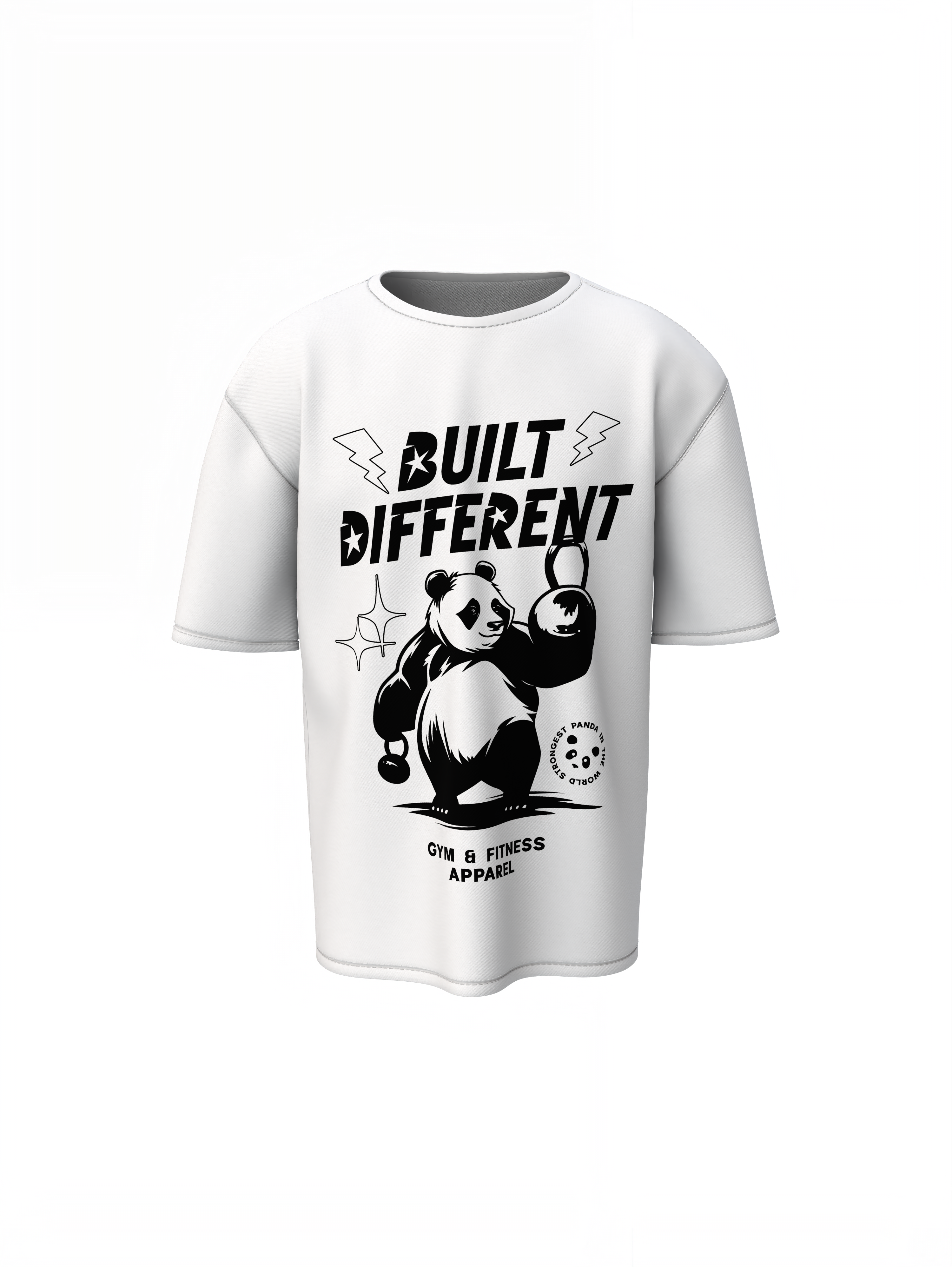 Panda Build Different Oversized T-Shirt