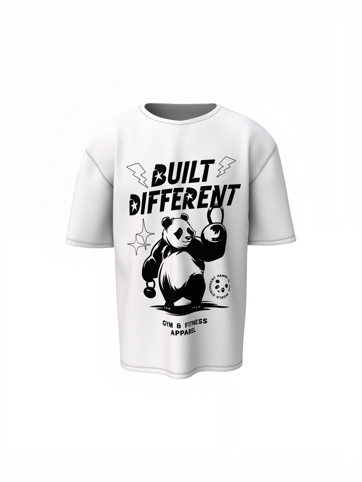 Panda Build Different Oversized T-Shirt