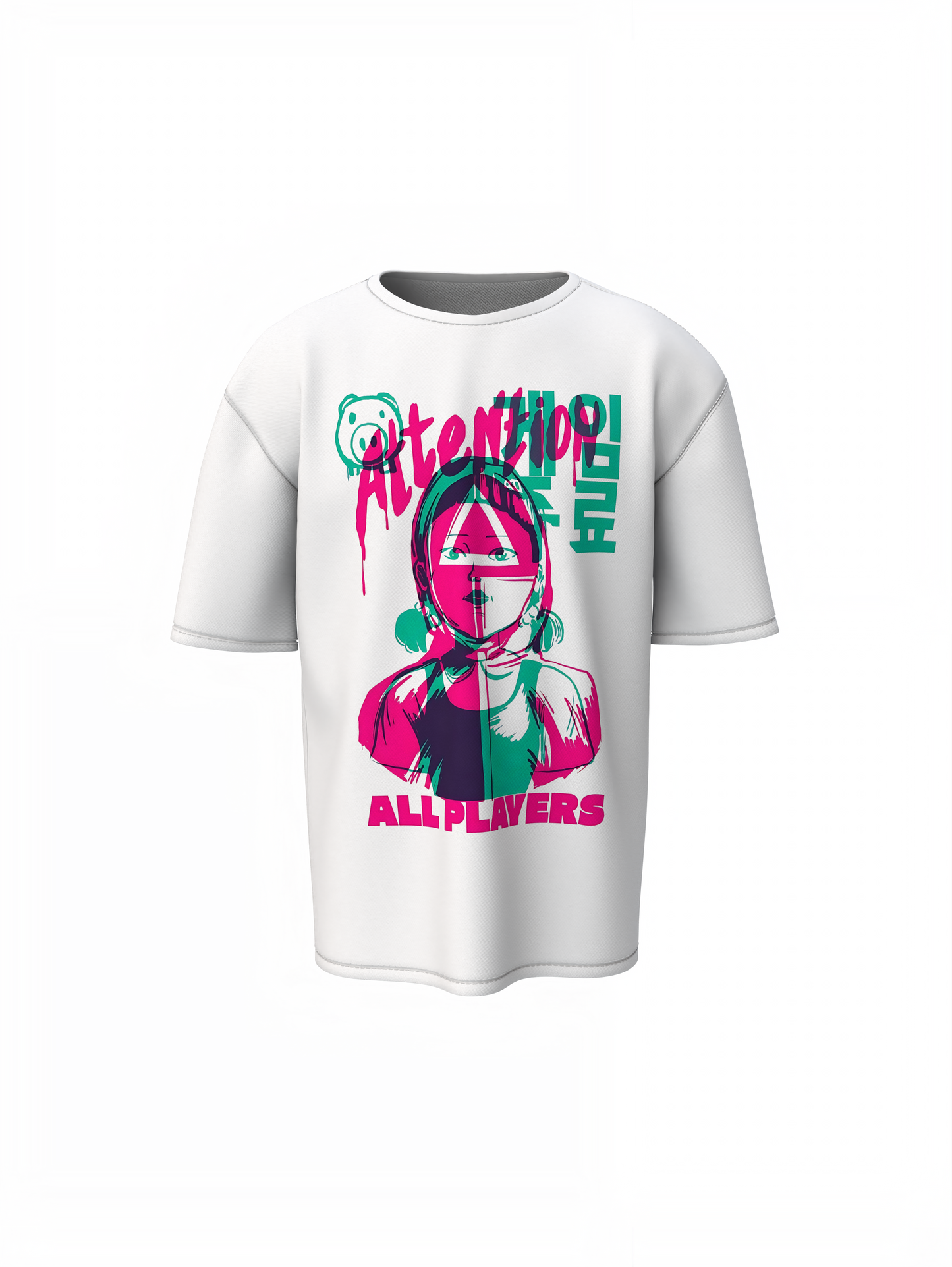 Attention All Players Oversized T-Shirt Game-Inspired Style