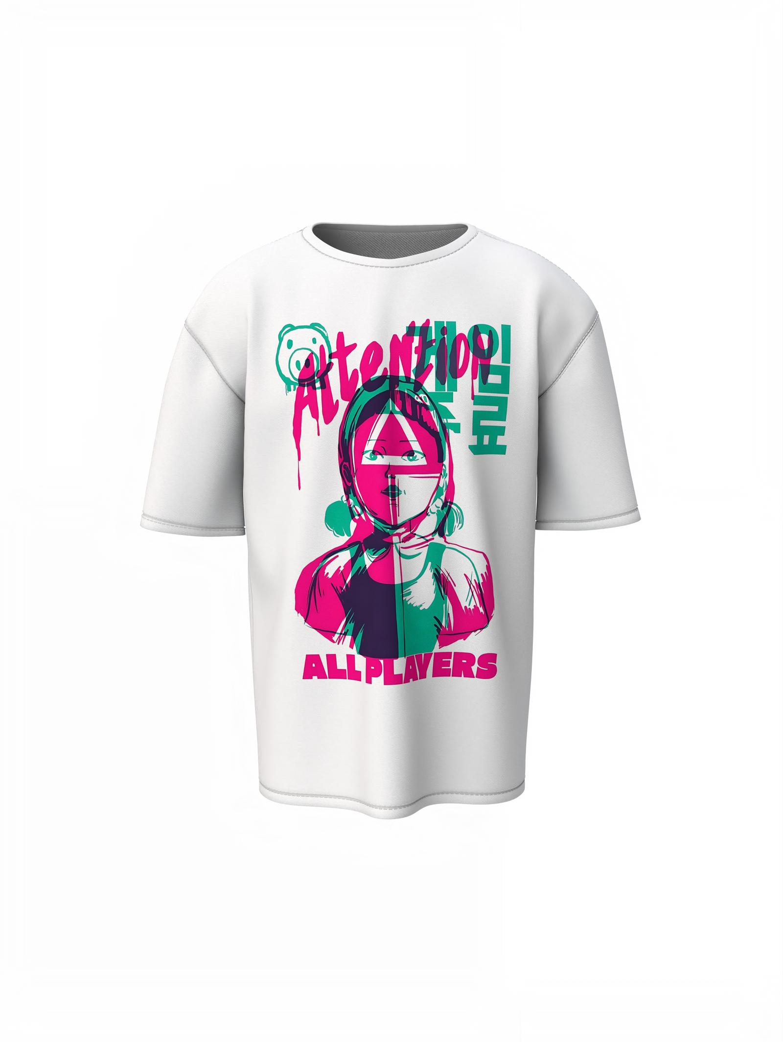 Attention All Players Oversized T-Shirt Game-Inspired Style