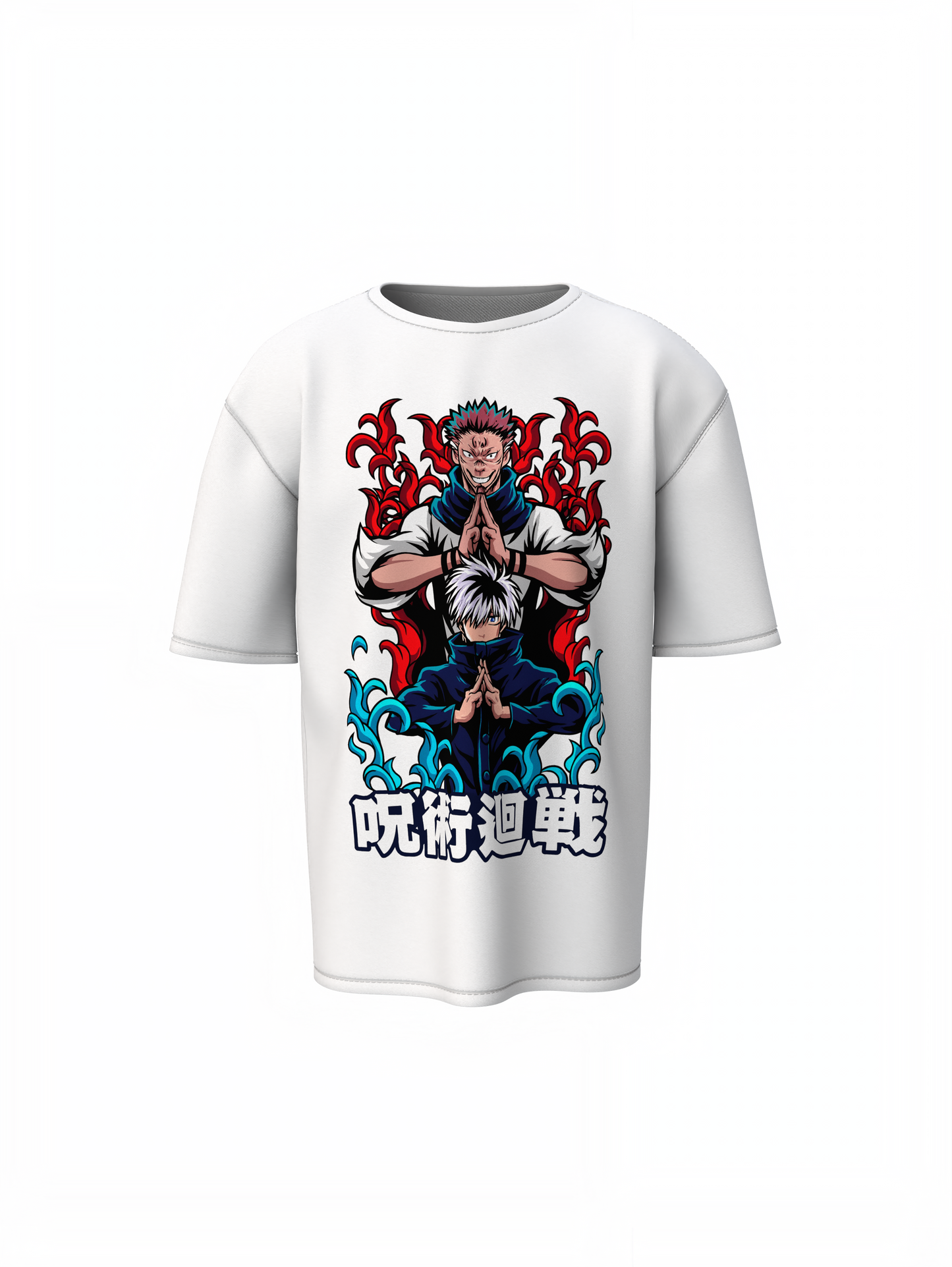 Yuji And Ryomen Sukuna Oversized T-Shirts Anime Style