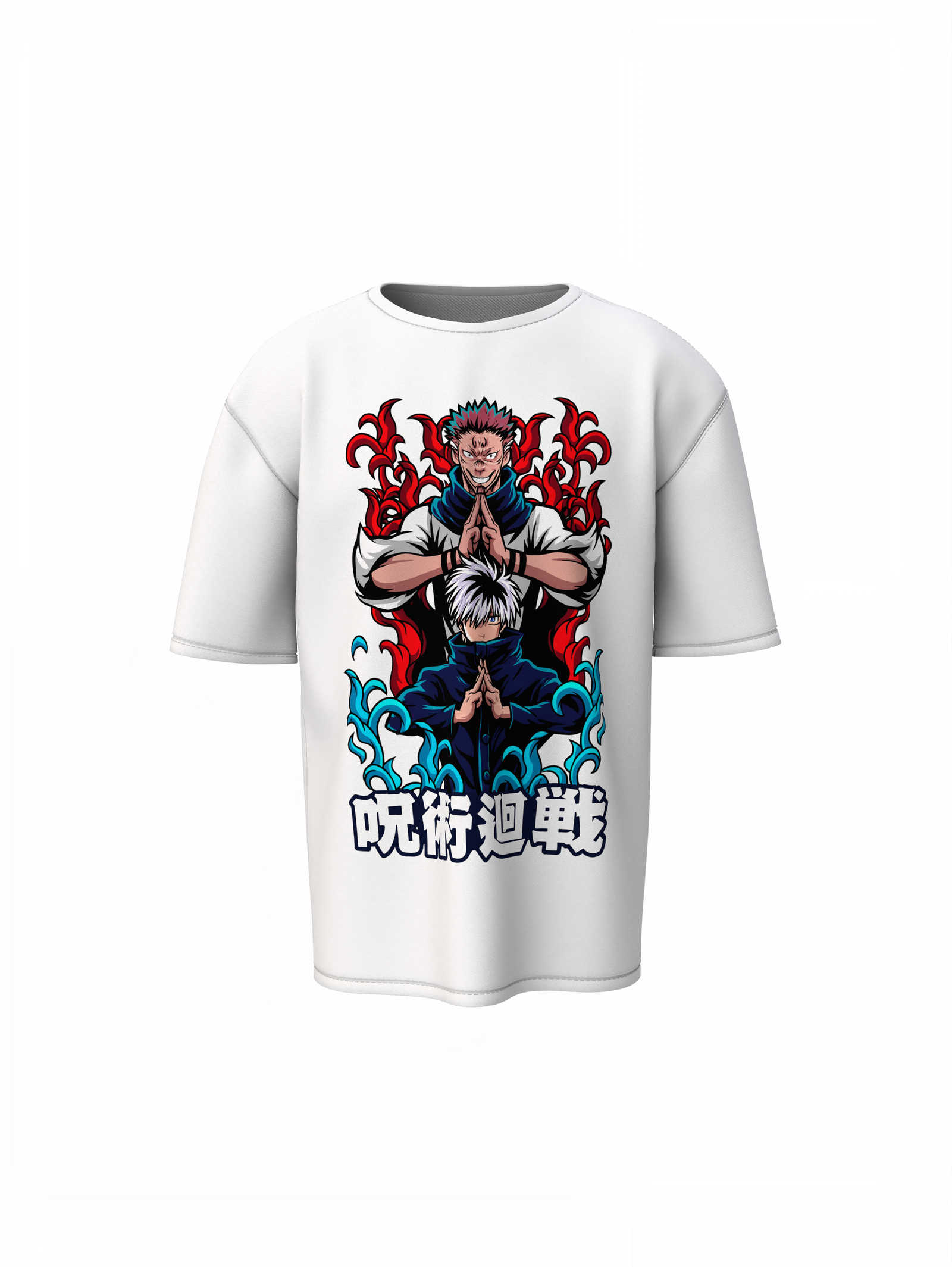 Yuji And Ryomen Sukuna Oversized T-Shirts Anime Style