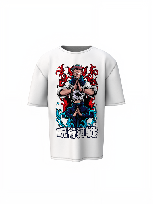 Yuji And Ryomen Sukuna Oversized T-Shirts Anime Style