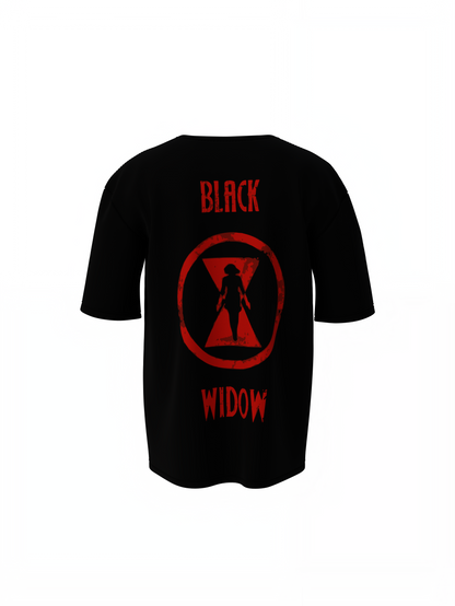 Black Widow Oversized T-Shirts