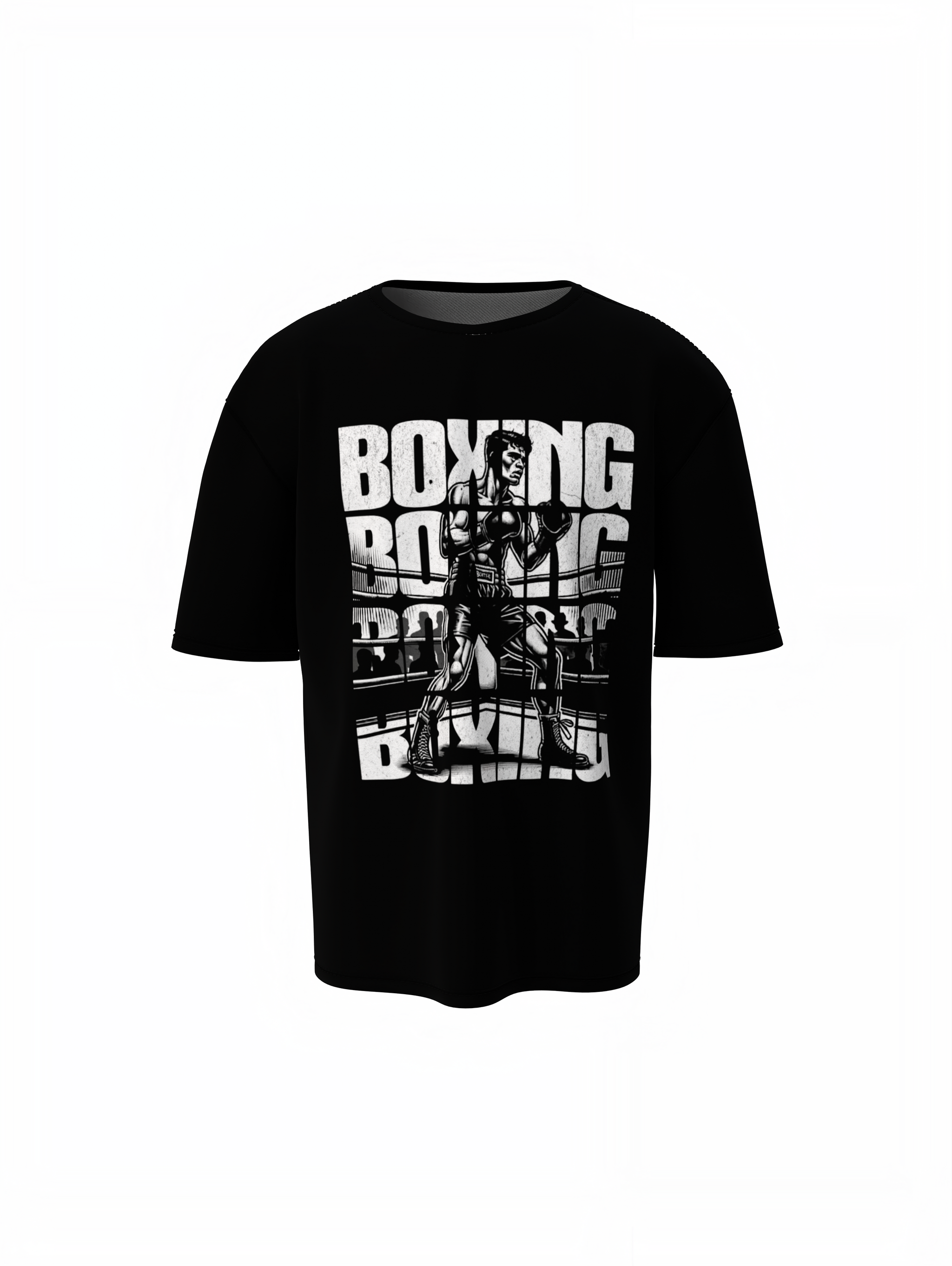 Boxing Man Oversized T-Shirts
