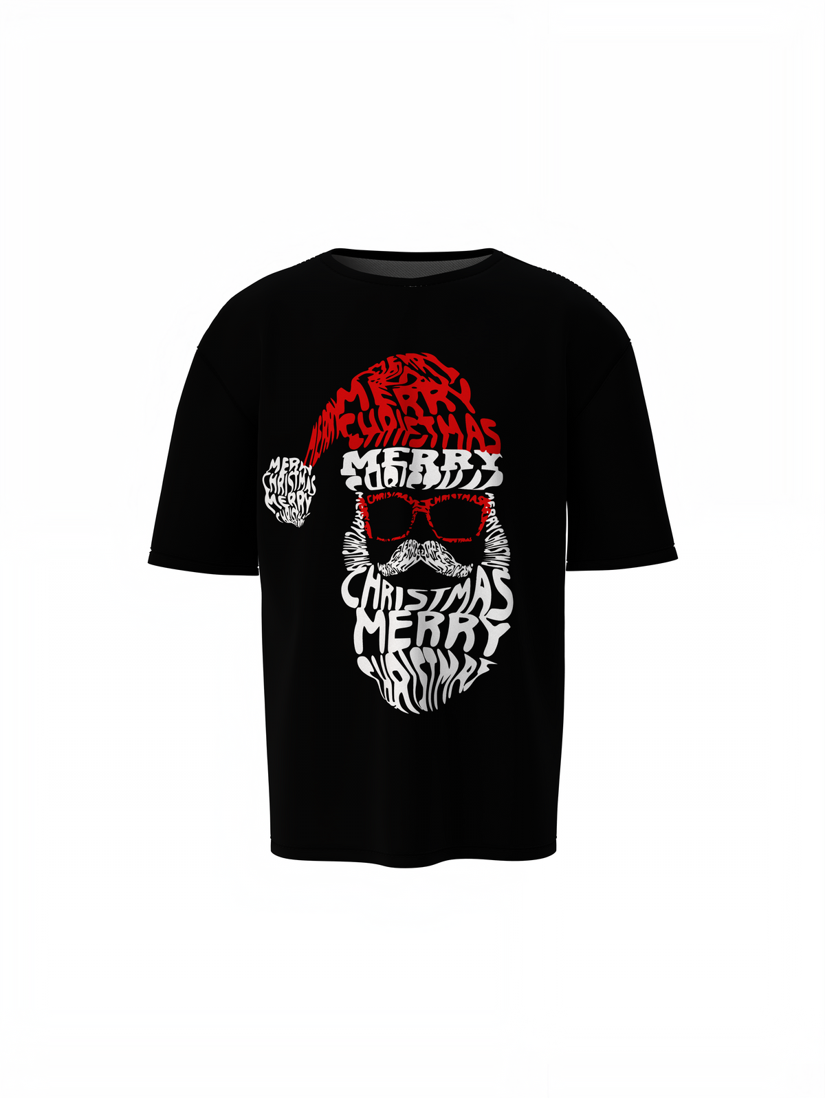 Santa Face Oversized T-Shirts
