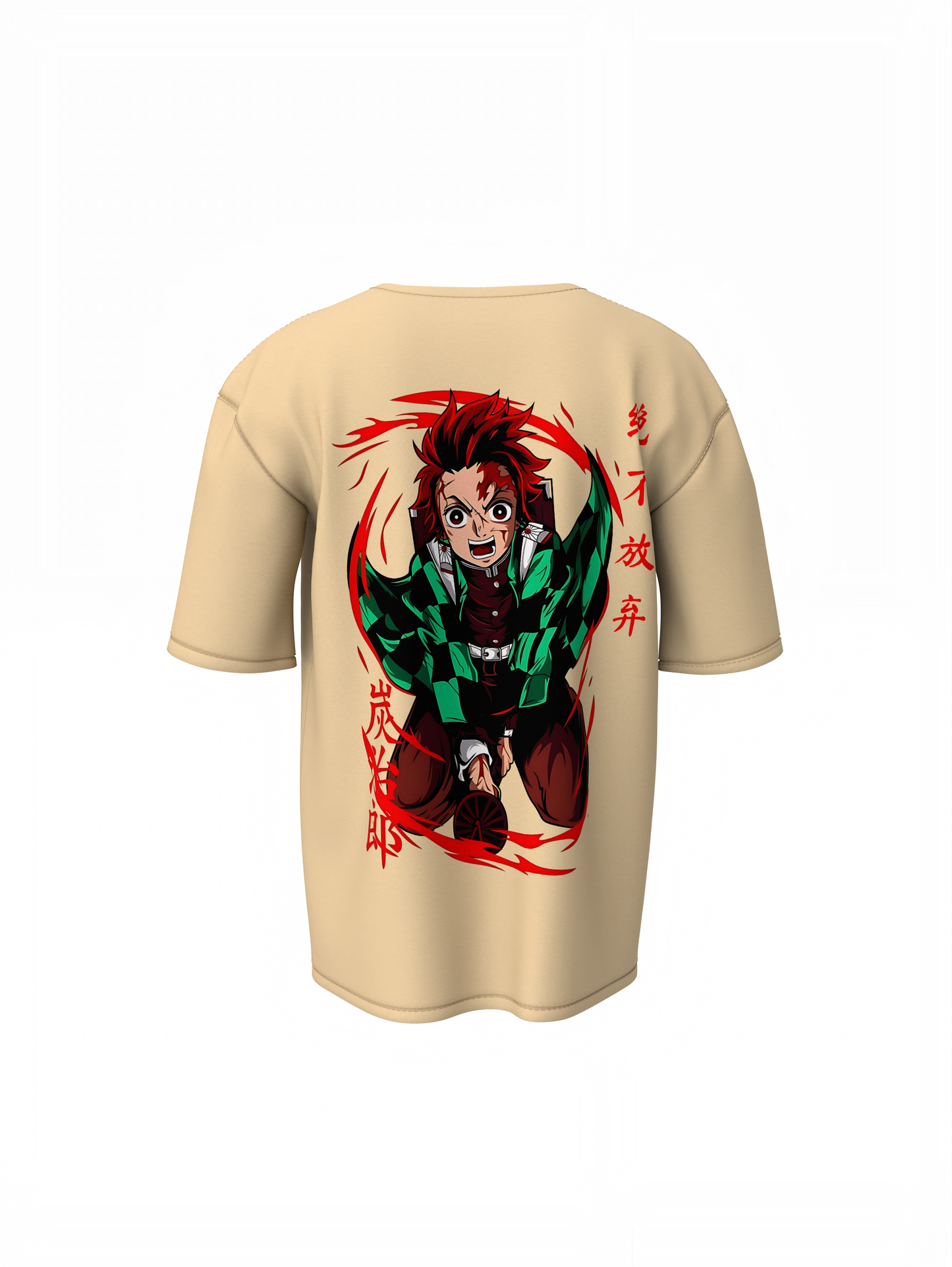 Tanjiro Kamado Oversized T-Shirts Anime Streetwear Tee